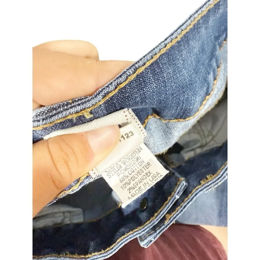 Vintage Y2K Becca Twist Seam Womens Bootcut Jeans Low Mid Rise Size 32